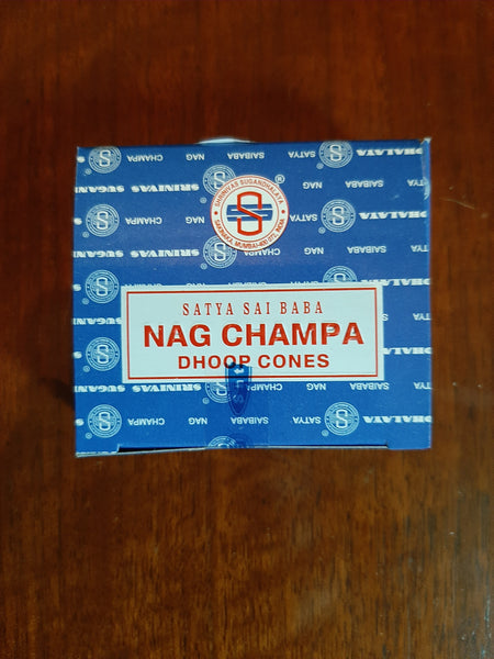 Nag Champa Dhoop Cones (Blue Box)