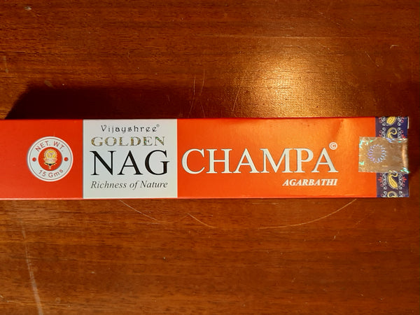 Golden Nag Champa Incense Sticks (Red box)