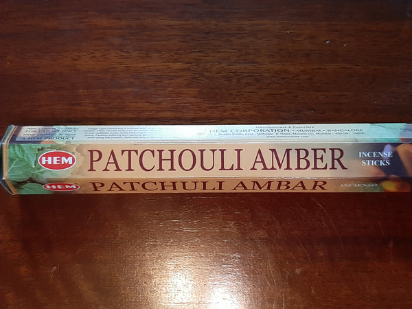 Patchouli Amber Incense Sticks