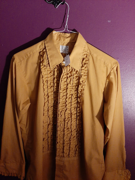 Mustard Formal Shirt with French Cuffs