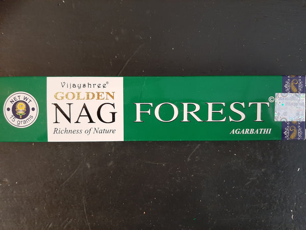 Golden Nag Forest Incense sticks (green box)