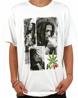 Bob Marley Kaya White T-Shirt